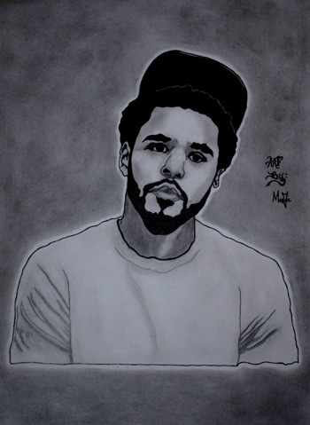 This art was inspired by Jermaine Lamarr Cole - an American creative whose stage name is J.Cole