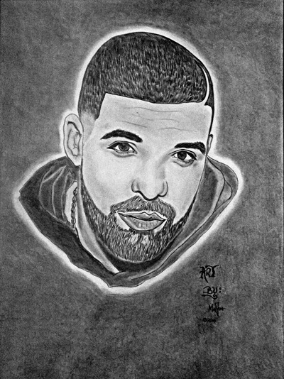 This art was inspired by a Canadian creative - Drake