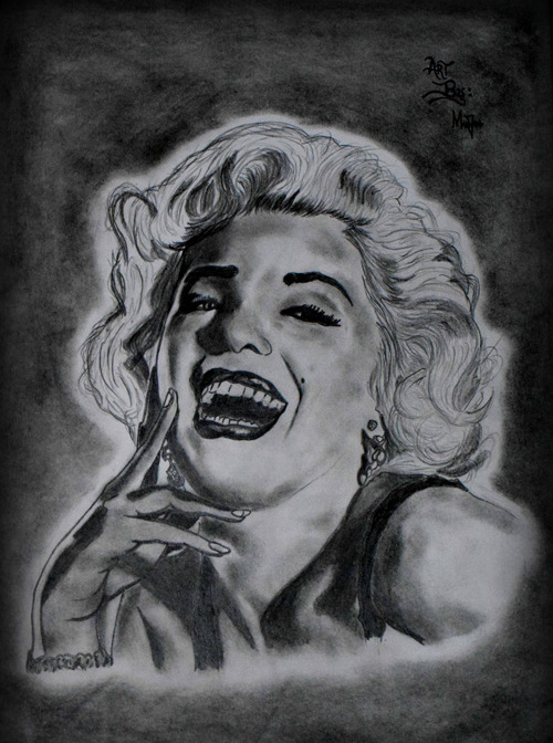 This art was inspired by an American creative - Marilyn Monroe